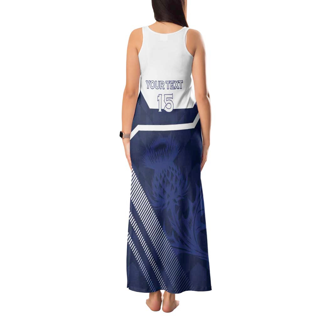 Scotland Rugby Custom Tank Maxi Dress Come On Thistle - Wonder Print Shop