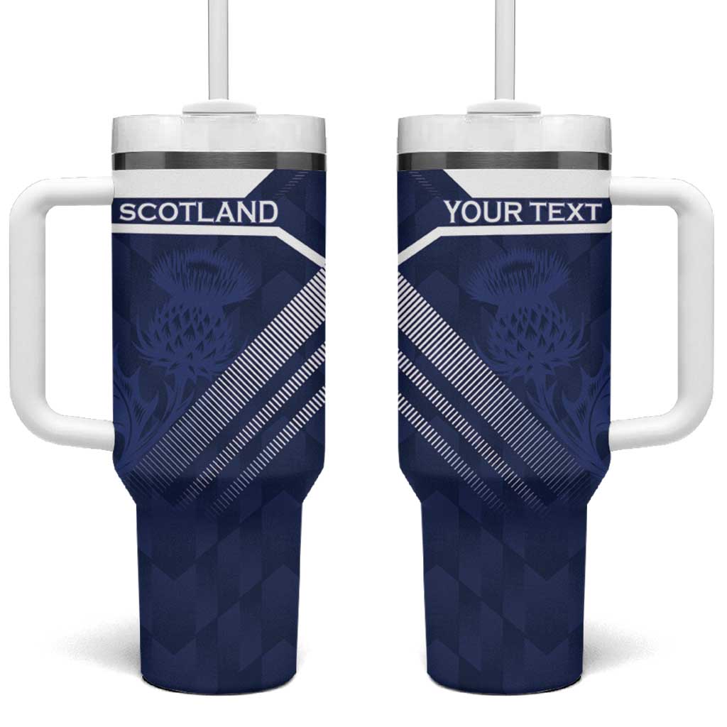Scotland Rugby Custom Tumbler With Handle Come On Thistle - Wonder Print Shop
