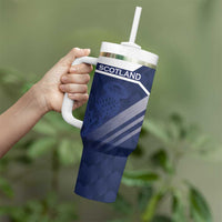 Scotland Rugby Custom Tumbler With Handle Come On Thistle - Wonder Print Shop