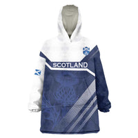 Scotland Rugby Custom Wearable Blanket Hoodie Come On Thistle - Wonder Print Shop