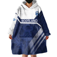 Scotland Rugby Custom Wearable Blanket Hoodie Come On Thistle - Wonder Print Shop