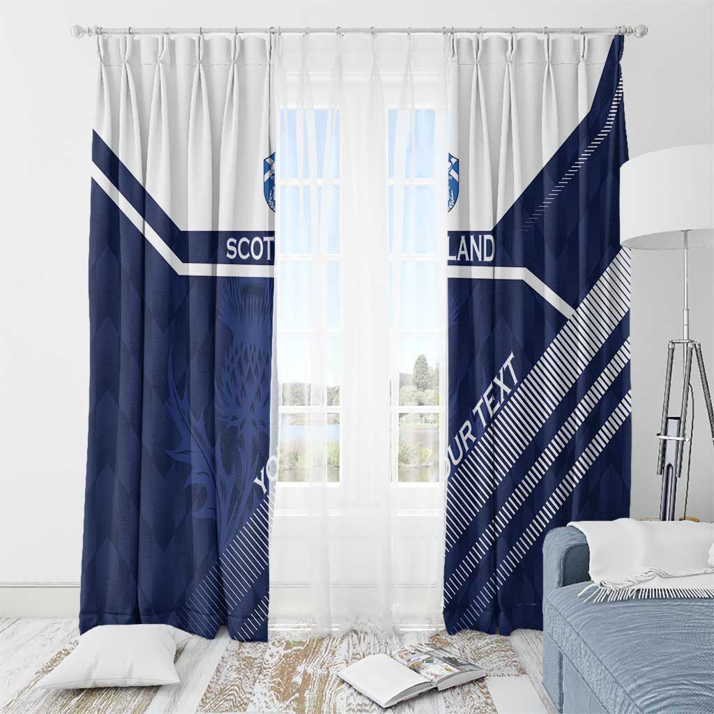 Scotland Rugby Custom Window Curtain Come On Thistle - Wonder Print Shop