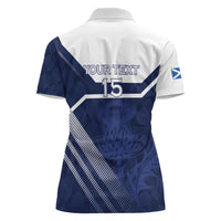 Scotland Rugby Custom Women Polo Shirt Come On Thistle - Wonder Print Shop