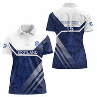 Scotland Rugby Custom Women Polo Shirt Come On Thistle - Wonder Print Shop