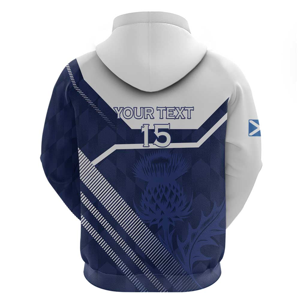 Scotland Rugby Custom Zip Hoodie Come On Thistle - Wonder Print Shop
