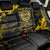 Personalized Bison Buffalo Soldiers Back Car Seat Cover American Heroes - Black Grunge Style - Wonder Print Shop