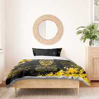 Personalized Bison Buffalo Soldiers Bedding Set American Heroes - Black Grunge Style - Wonder Print Shop