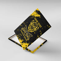 Personalized Bison Buffalo Soldiers Canvas Wall Art American Heroes - Black Grunge Style - Wonder Print Shop