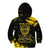 Personalized Bison Buffalo Soldiers Kid Hoodie American Heroes - Black Grunge Style - Wonder Print Shop
