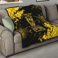 Personalized Bison Buffalo Soldiers Quilt American Heroes - Black Grunge Style - Wonder Print Shop