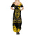 Personalized Bison Buffalo Soldiers Summer Maxi Dress American Heroes - Black Grunge Style - Wonder Print Shop