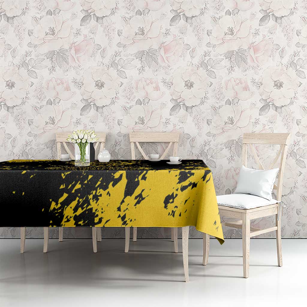 Personalized Bison Buffalo Soldiers Tablecloth American Heroes - Black Grunge Style - Wonder Print Shop