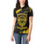 Personalized Bison Buffalo Soldiers Women Polo Shirt American Heroes - Black Grunge Style - Wonder Print Shop
