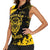 Personalized Bison Buffalo Soldiers Women Sleeveless Polo Shirt American Heroes - Black Grunge Style - Wonder Print Shop