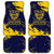 Personalized Bison Buffalo Soldiers Car Mats American Heroes - Blue Grunge Style - Wonder Print Shop