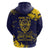 Personalized Bison Buffalo Soldiers Hoodie American Heroes - Blue Grunge Style - Wonder Print Shop