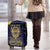 Personalized Bison Buffalo Soldiers Luggage Cover American Heroes - Blue Grunge Style - Wonder Print Shop