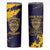 Personalized Bison Buffalo Soldiers Skinny Tumbler American Heroes - Blue Grunge Style - Wonder Print Shop