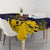 Personalized Bison Buffalo Soldiers Tablecloth American Heroes - Blue Grunge Style - Wonder Print Shop