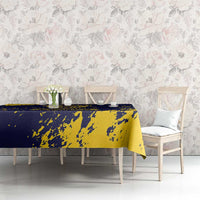Personalized Bison Buffalo Soldiers Tablecloth American Heroes - Blue Grunge Style - Wonder Print Shop