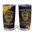 Personalized Bison Buffalo Soldiers Tumbler Cup American Heroes - Blue Grunge Style - Wonder Print Shop