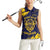 Personalized Bison Buffalo Soldiers Women Sleeveless Polo Shirt American Heroes - Blue Grunge Style - Wonder Print Shop