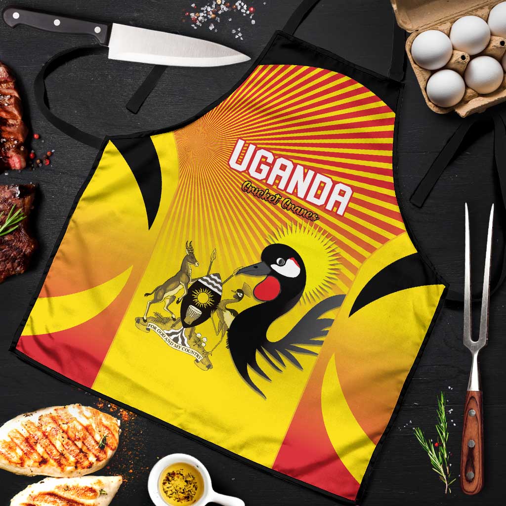 Uganda Cricket Apron Go Cricket Cranes Go - Wonder Print Shop