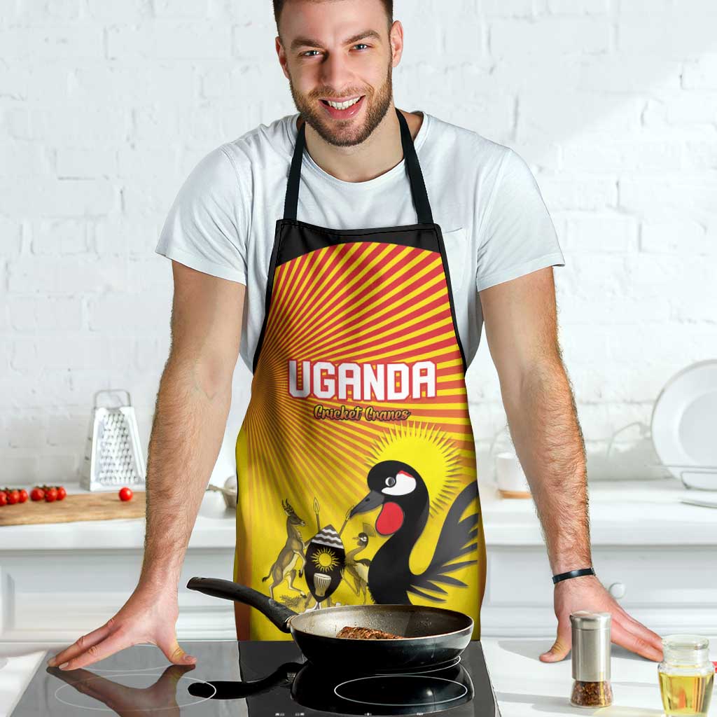 Uganda Cricket Apron Go Cricket Cranes Go - Wonder Print Shop