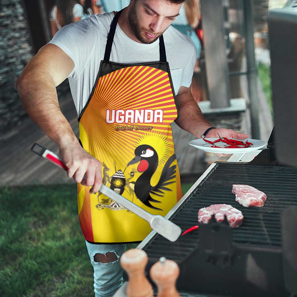 Uganda Cricket Apron Go Cricket Cranes Go - Wonder Print Shop