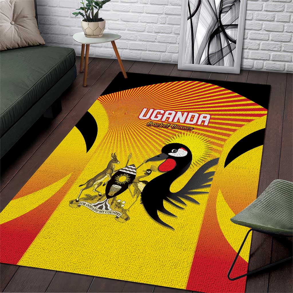 Uganda Cricket Area Rug Go Cricket Cranes Go - Wonder Print Shop