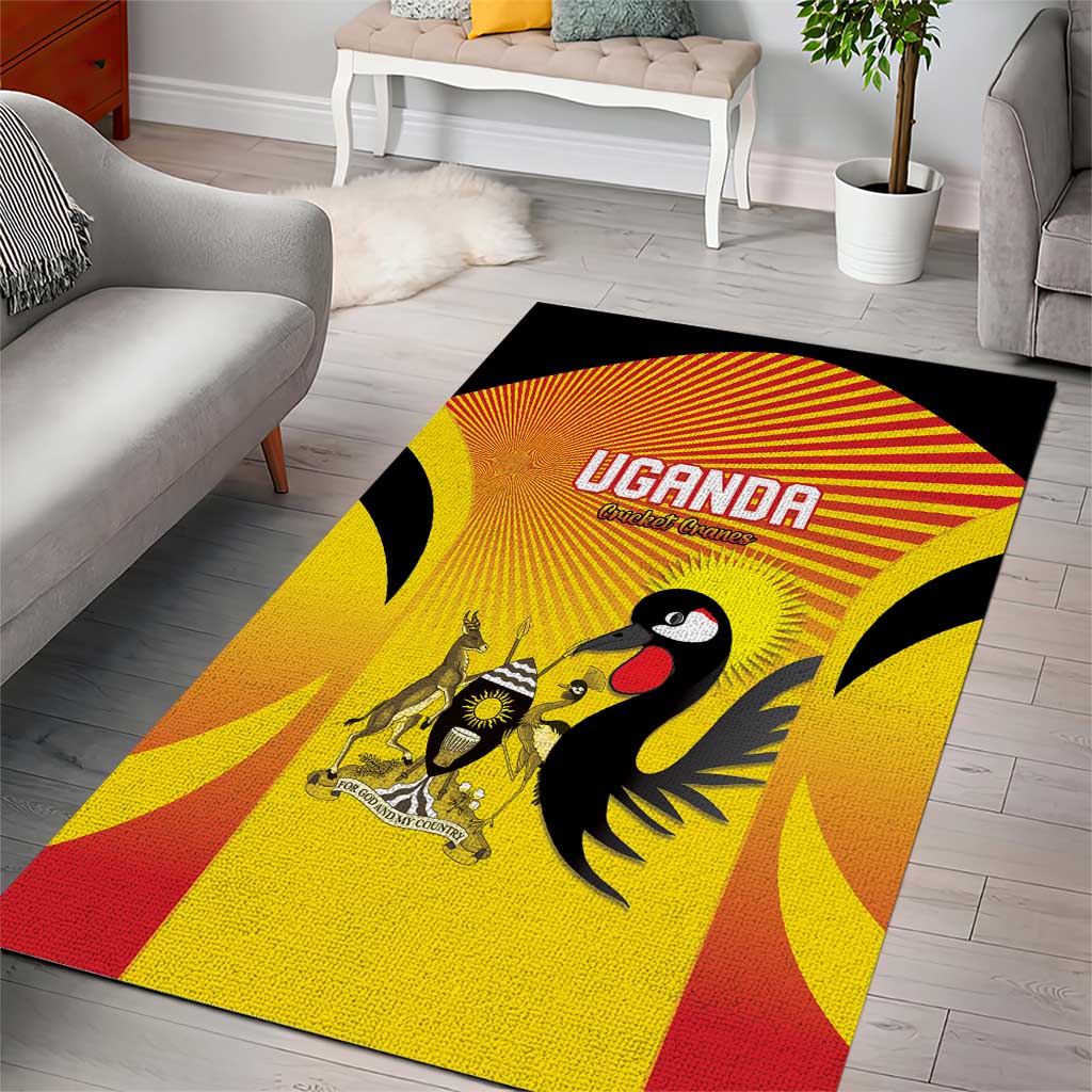 Uganda Cricket Area Rug Go Cricket Cranes Go - Wonder Print Shop