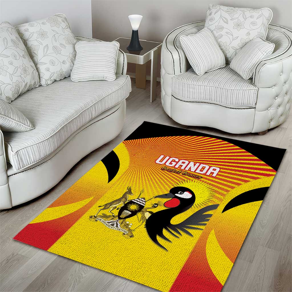 Uganda Cricket Area Rug Go Cricket Cranes Go - Wonder Print Shop