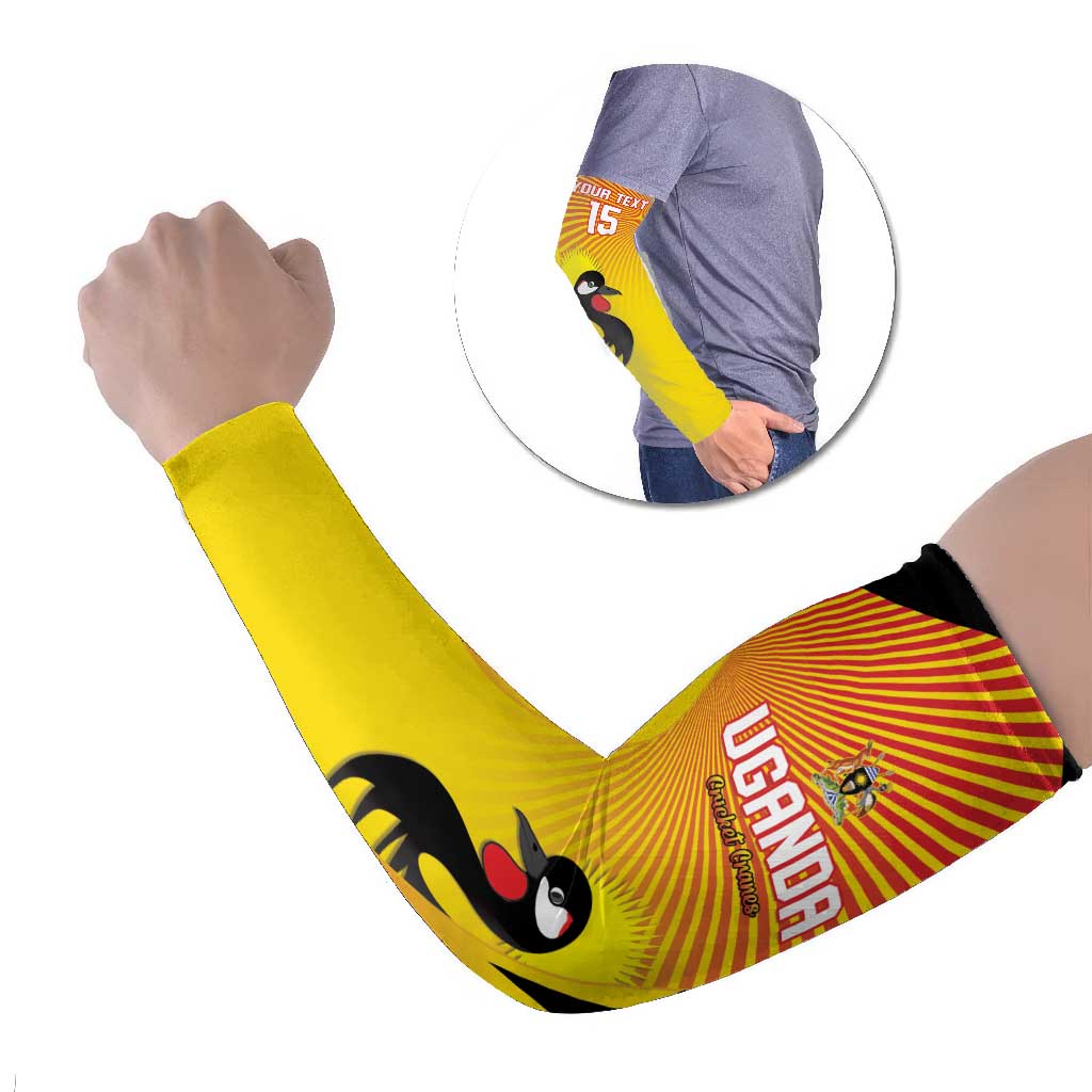 Custom Uganda Cricket Arm Sleeves Go Cricket Cranes Go - Wonder Print Shop