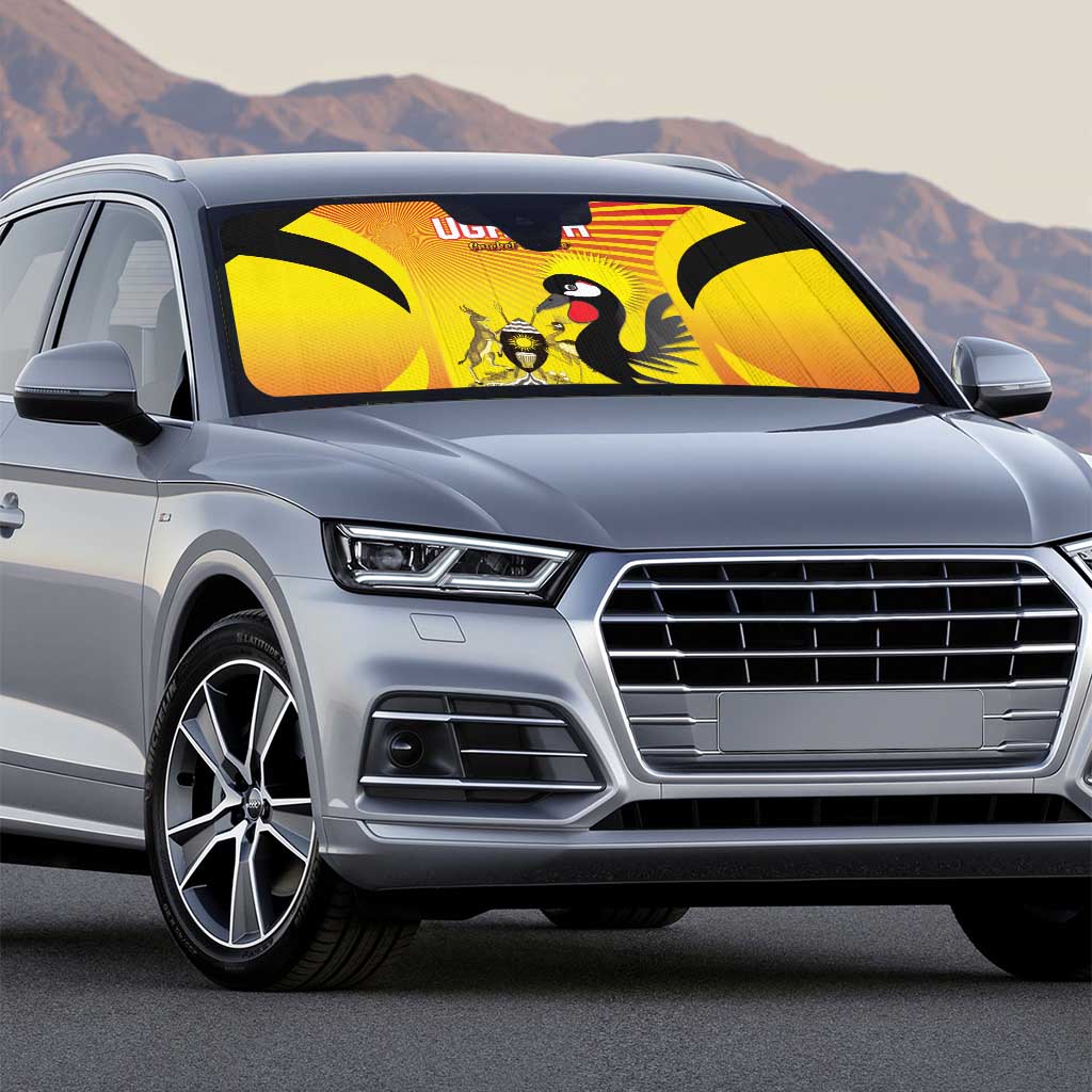 Uganda Cricket Auto Sun Shade Go Cricket Cranes Go - Wonder Print Shop