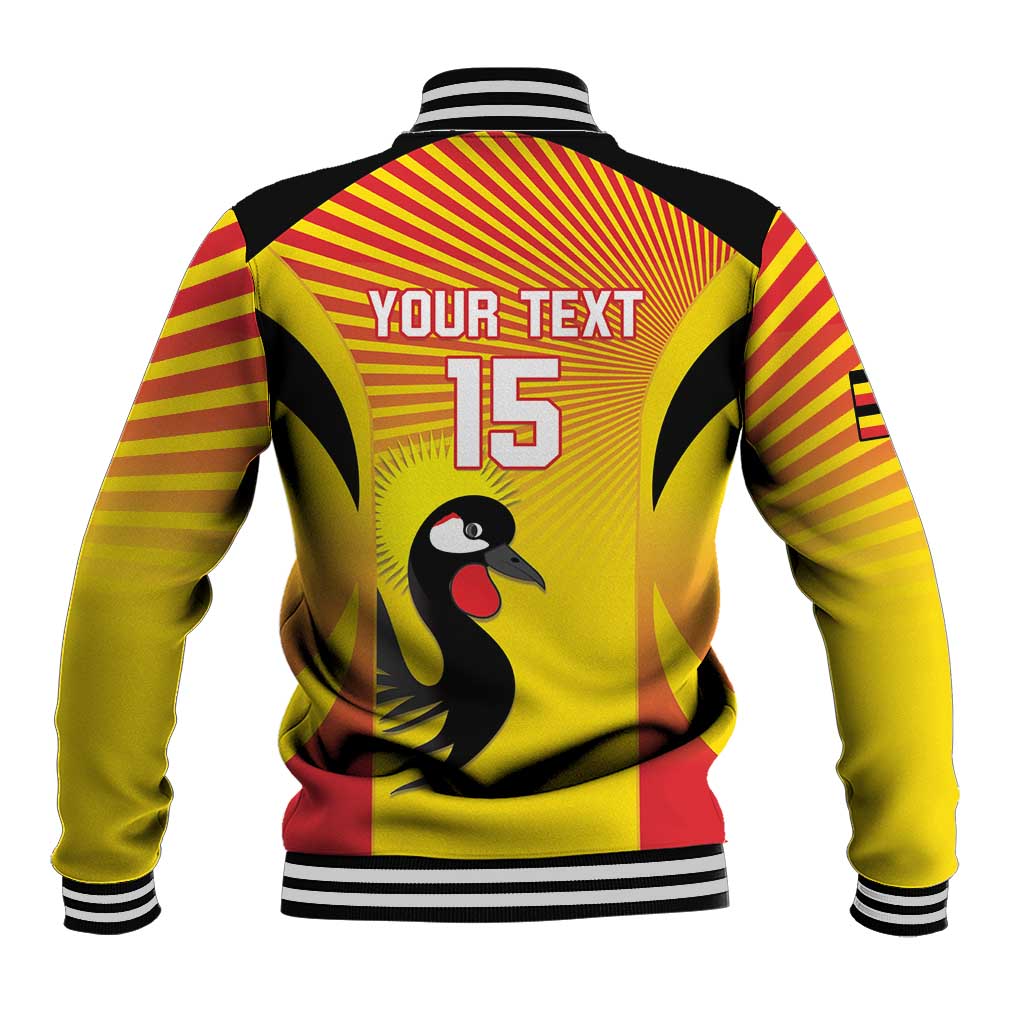 Custom Uganda Cricket Baseball Jacket Go Cricket Cranes Go - Wonder Print Shop