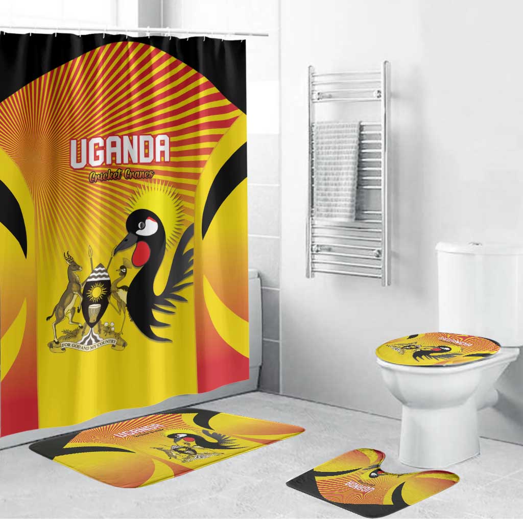 Uganda Cricket Bathroom Set Go Cricket Cranes Go - Wonder Print Shop