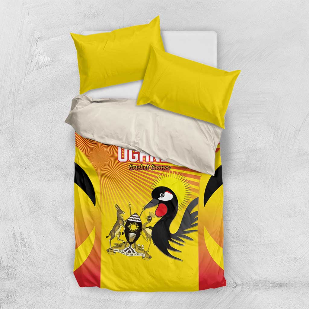 Uganda Cricket Bedding Set Go Cricket Cranes Go - Wonder Print Shop