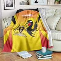 Uganda Cricket Blanket Go Cricket Cranes Go - Wonder Print Shop