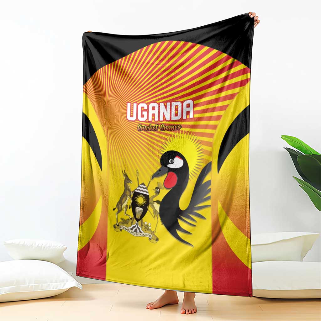 Uganda Cricket Blanket Go Cricket Cranes Go - Wonder Print Shop