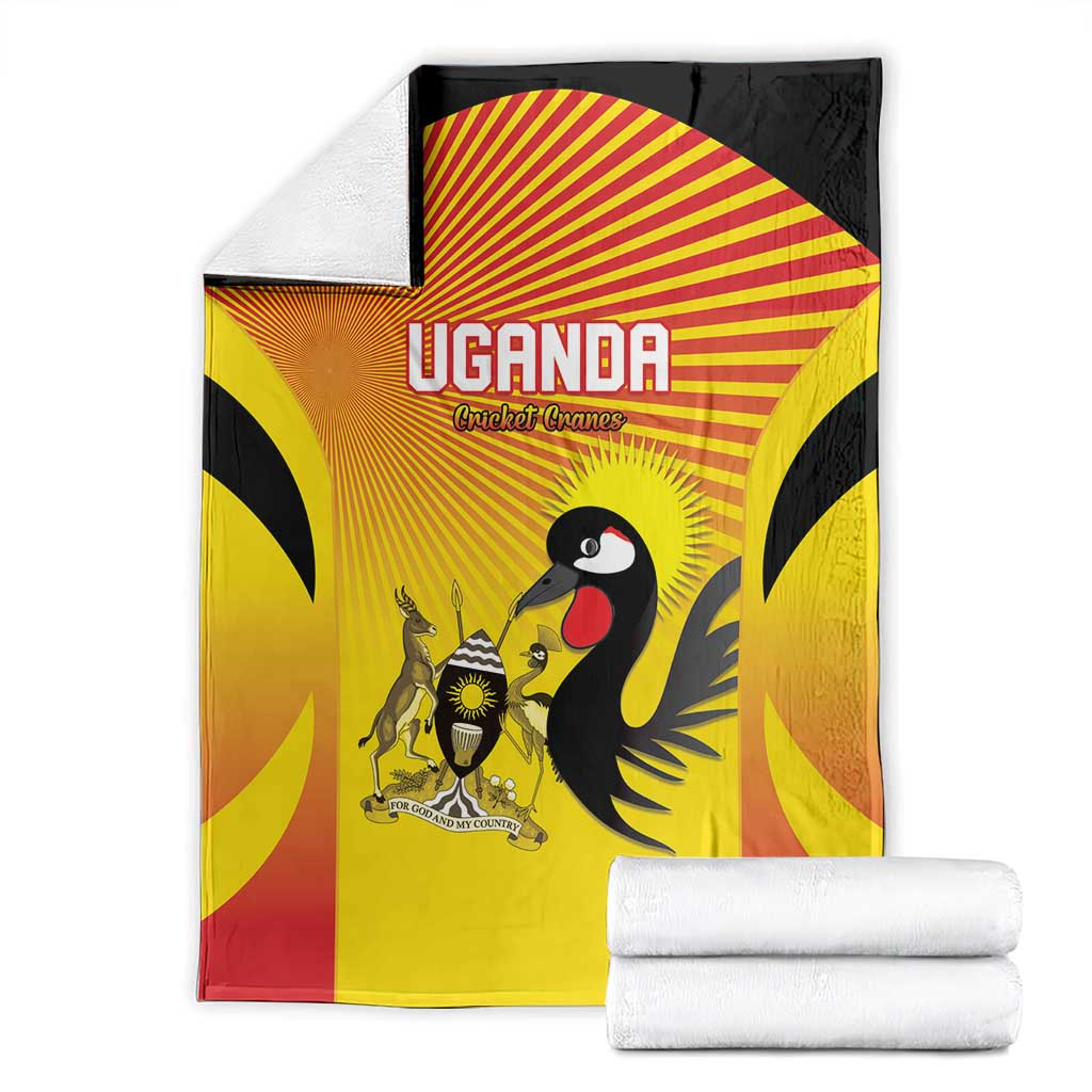 Uganda Cricket Blanket Go Cricket Cranes Go - Wonder Print Shop