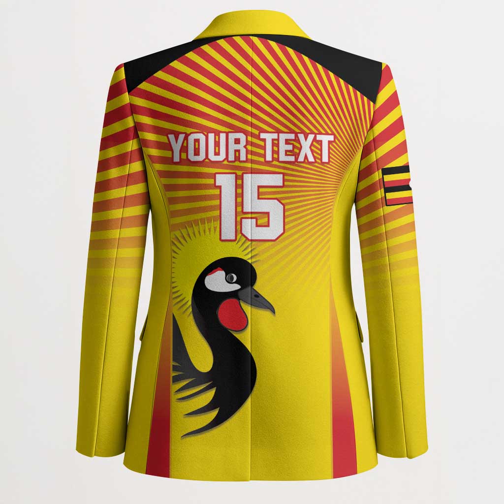 Custom Uganda Cricket Blazer Go Cricket Cranes Go - Wonder Print Shop