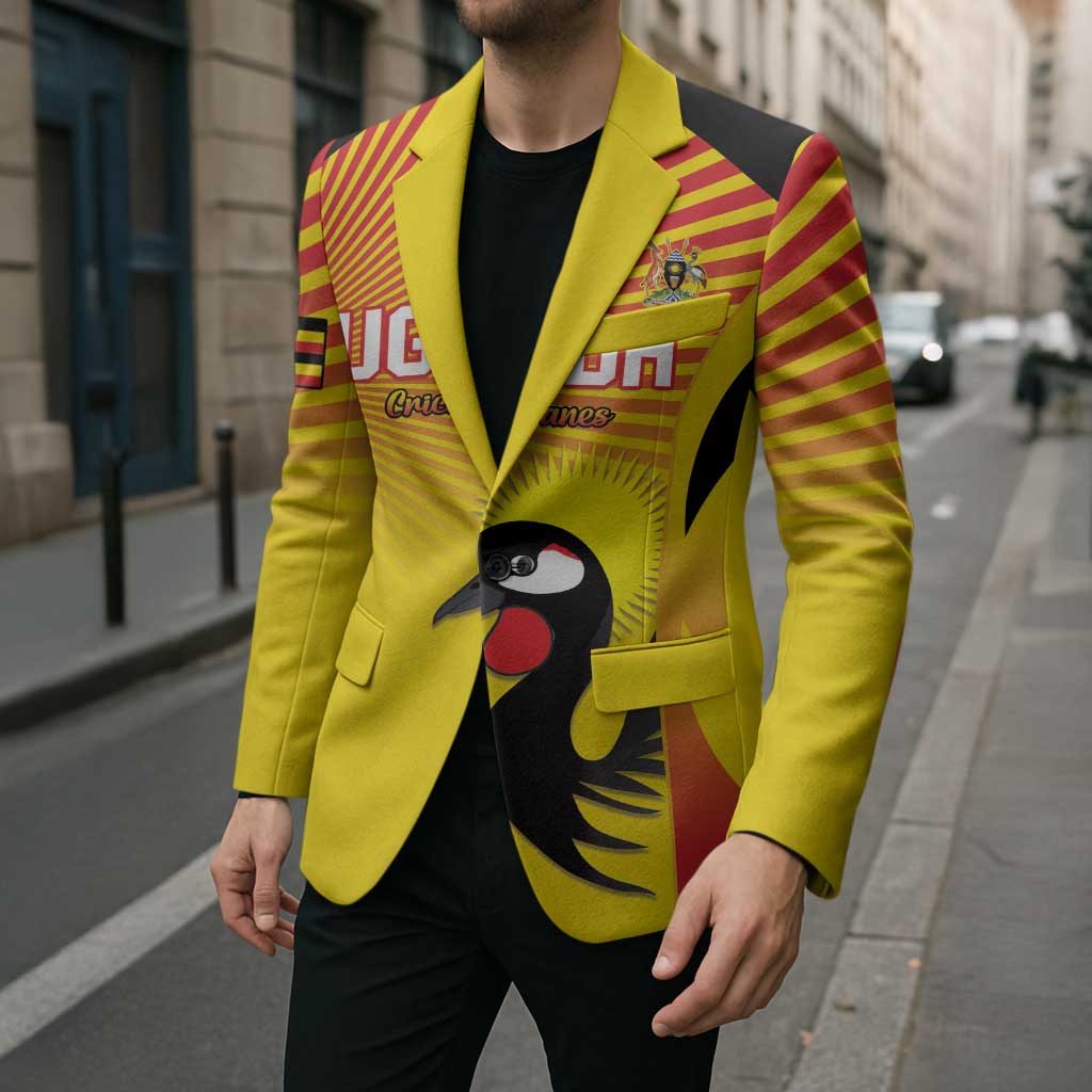 Custom Uganda Cricket Blazer Go Cricket Cranes Go - Wonder Print Shop