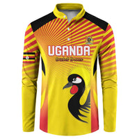 Custom Uganda Cricket Button Sweatshirt Go Cricket Cranes Go - Wonder Print Shop