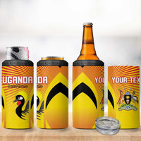 Custom Uganda Cricket 4 in 1 Can Cooler Tumbler Go Cricket Cranes Go - Wonder Print Shop