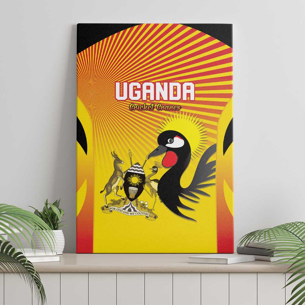 Uganda Cricket Canvas Wall Art Go Cricket Cranes Go - Wonder Print Shop