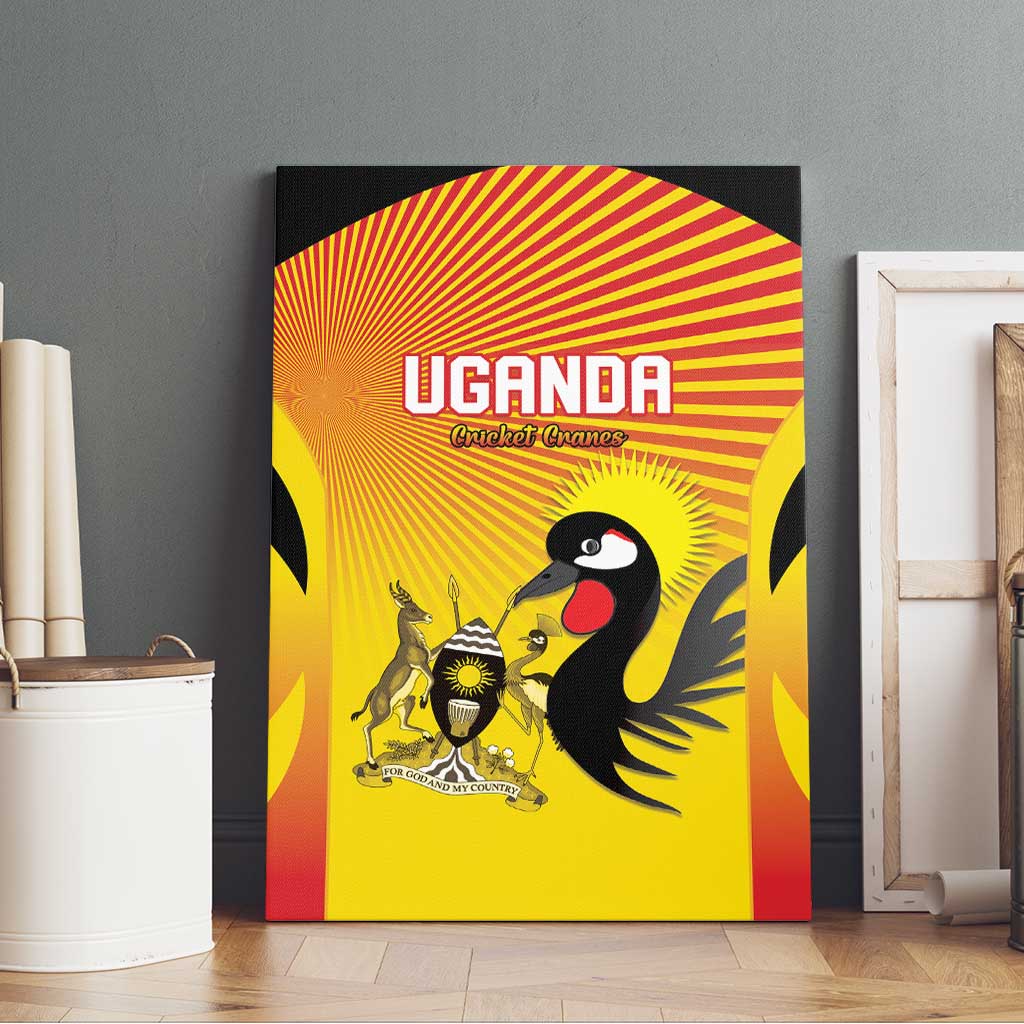 Uganda Cricket Canvas Wall Art Go Cricket Cranes Go - Wonder Print Shop
