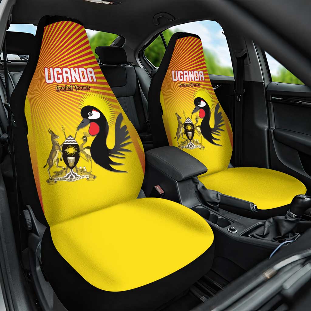 Uganda Cricket Car Seat Cover Go Cricket Cranes Go - Wonder Print Shop