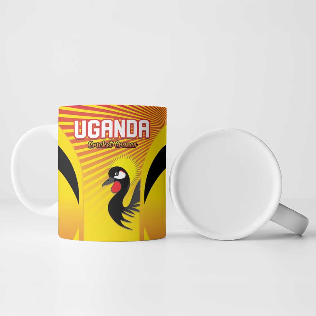 Custom Uganda Cricket Ceramic Mug Go Cricket Cranes Go - Wonder Print Shop