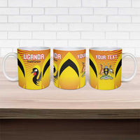 Custom Uganda Cricket Ceramic Mug Go Cricket Cranes Go - Wonder Print Shop