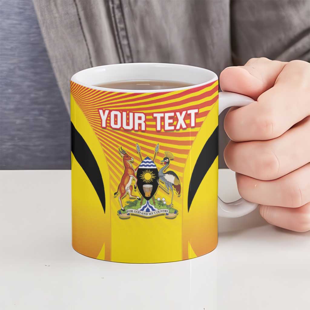 Custom Uganda Cricket Ceramic Mug Go Cricket Cranes Go - Wonder Print Shop
